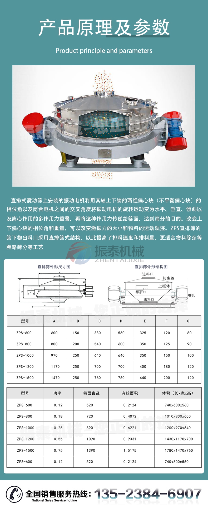 防爆型旋振筛产品原理及参数