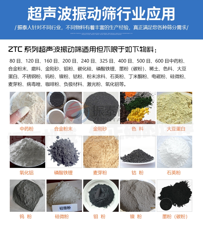 硅碳负极材料超声波筛分机行业应用