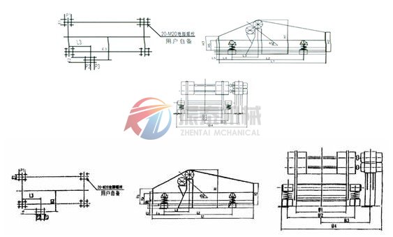 ZSK矿用振动筛外形结构图